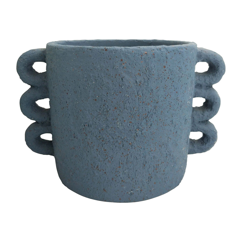 2x Urban Dayze 16.5cm Concrete Planter Pot Medium - Sapphire