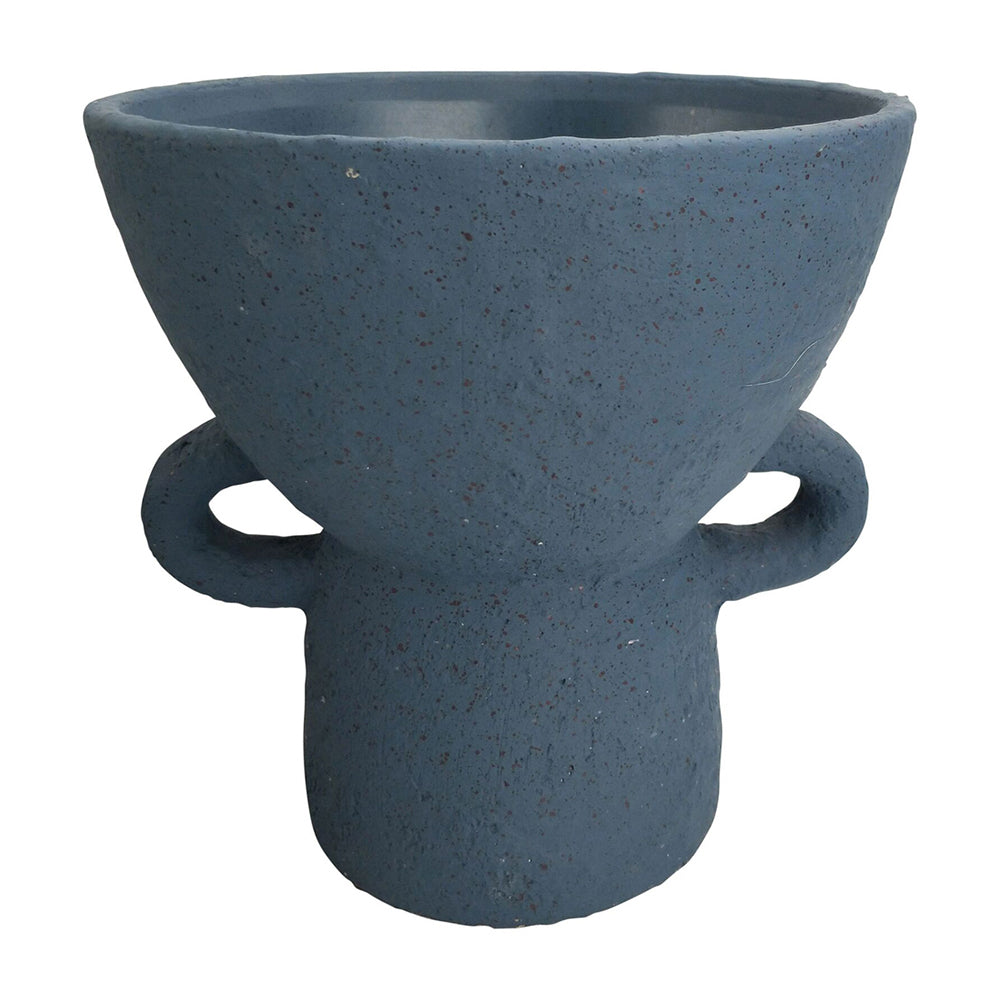 2x Urban Dayze 25.5cm Concrete Tall Planter Pot Large - Sapphire