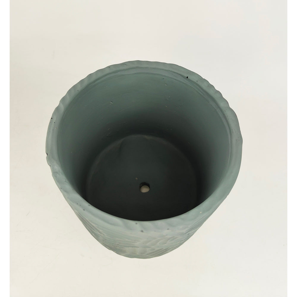 2x Urban Enola 17cm Concrete Medium Planter Pot w/ Legs - Blue