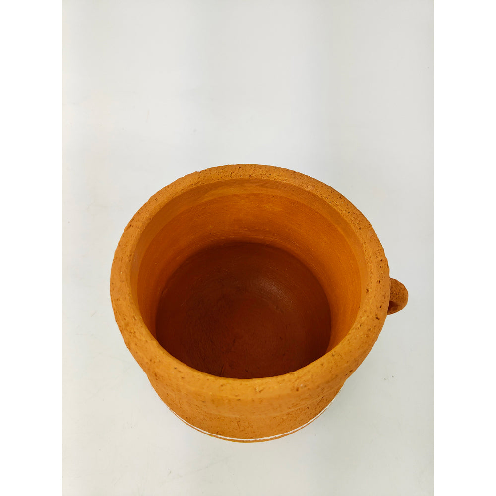 2x Urban Maliah Concrete Circle 13cm Planter Pot Small - Terracotta
