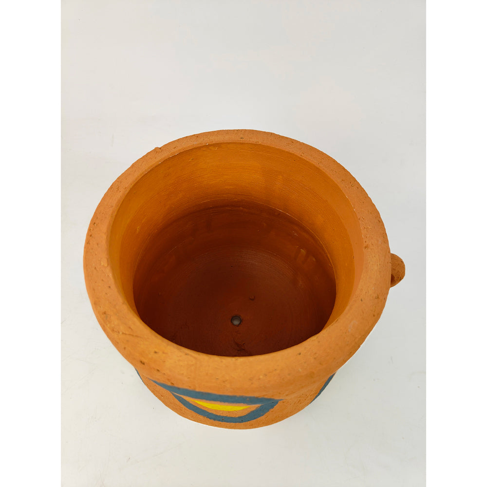 2x Urban Maliah Concrete Circle 16cm Planter Pot Medium - Terracotta
