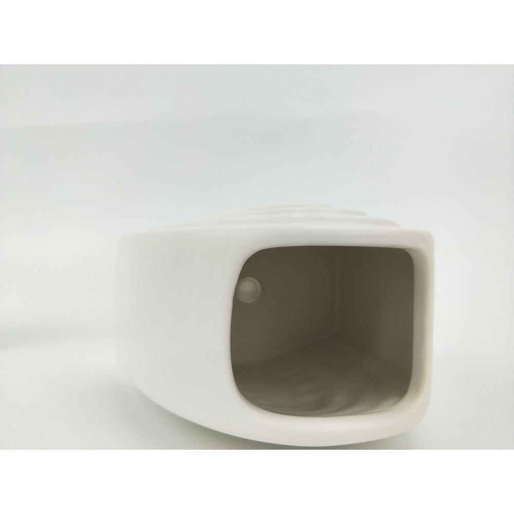4x Urban Addie Rainbow 12cm Ceramic Planter Pot Small - White