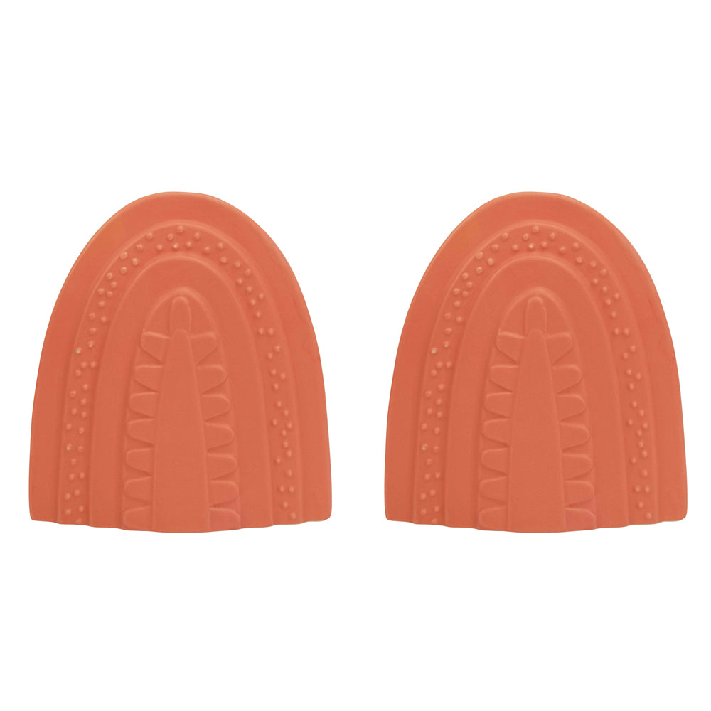 2x Urban Addie Rainbow 15cm Ceramic Planter Pot Medium - Peach