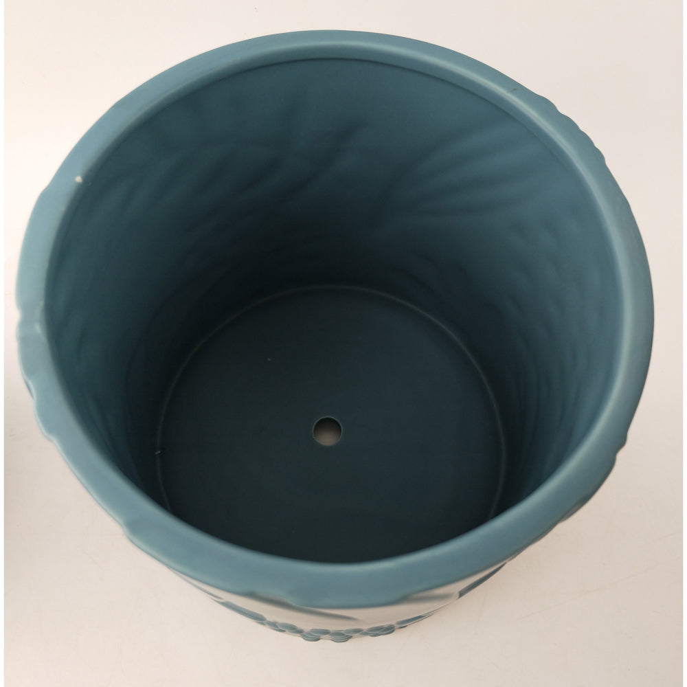 2x Urban Caprice Foliage 17cm Ceramic Planter Pot Large - Sky