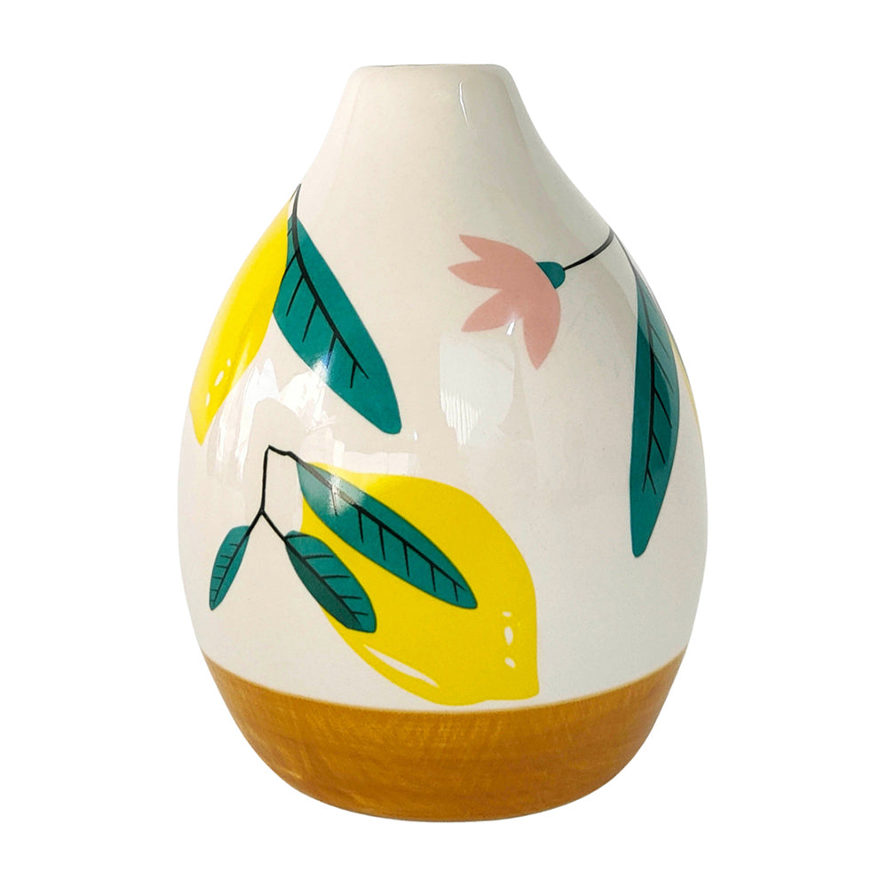 2PK Urban Evergreen 13cm Ceramic Vase Decor - Green/Yellow