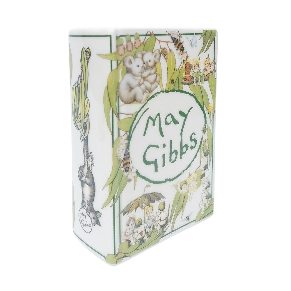 Urban May Gibbs Gumnut Baby Book Home/Office Vase Tabletop Decor 16cm – Green