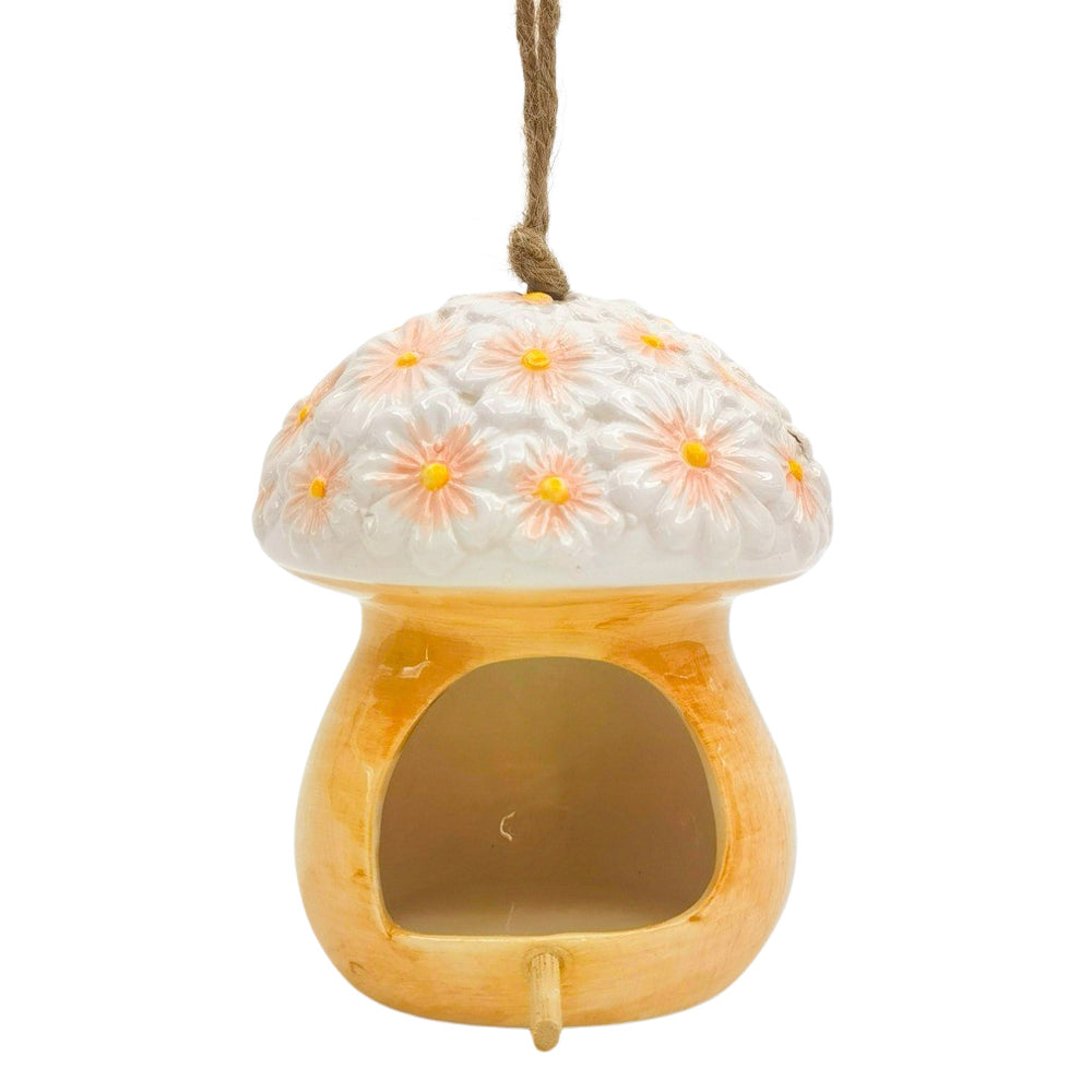 2PK Urban Daisy Bird Feeder Pink 14cm Home Decorative Garden Decor
