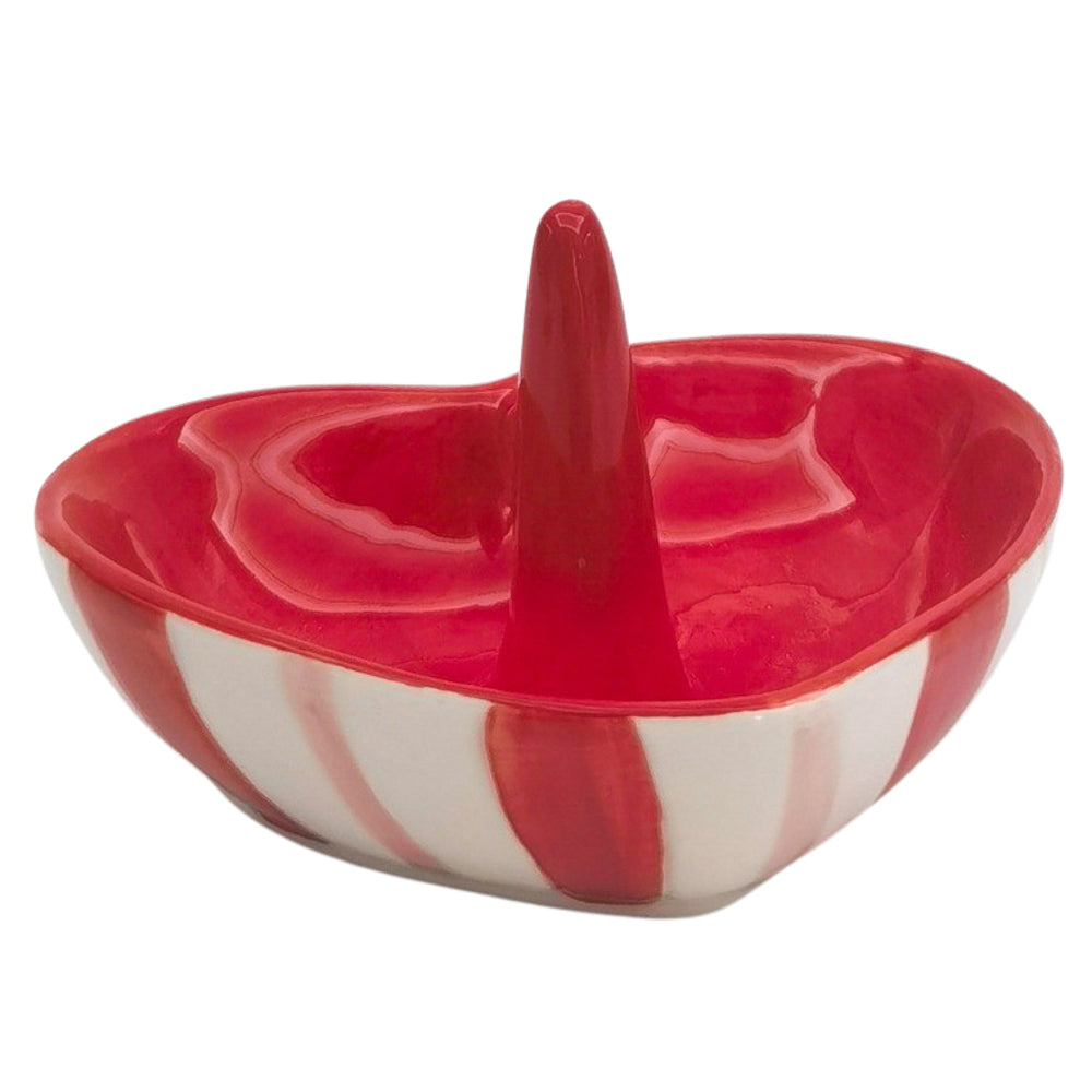 4PK Urban Heart Ring Holder Red Pink 9cm Decorative Home Decor