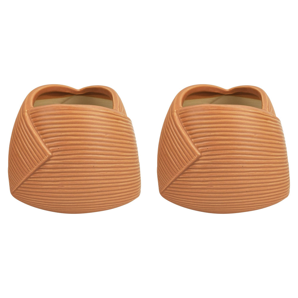 2x Urban Jocelyn 15cm Ceramic Planter Pot Medium - Sherbet