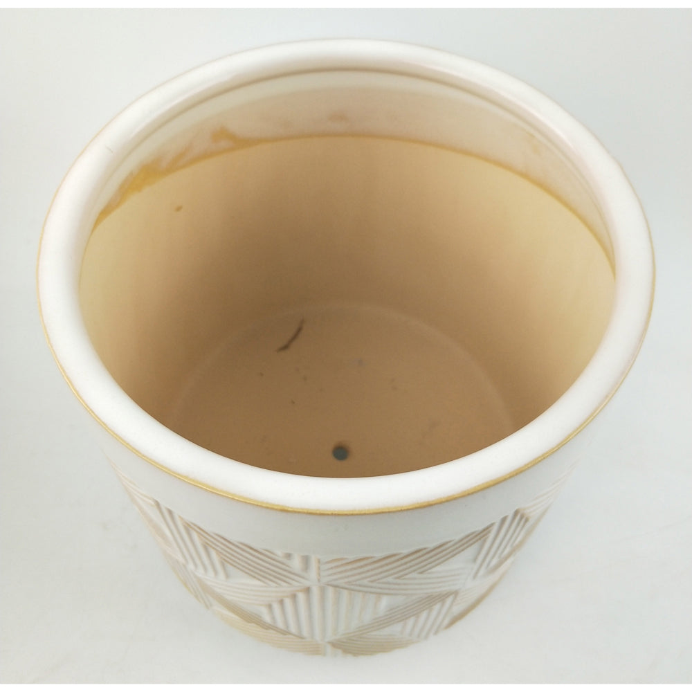 Urban Oakley 20cm Ceramic Planter Pot Large - White