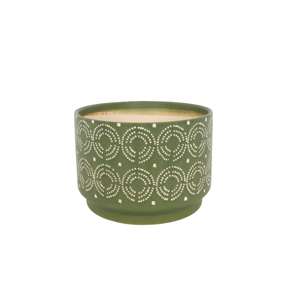 2x Urban Laurie 19cm Ceramic Planter Pot Large - Green