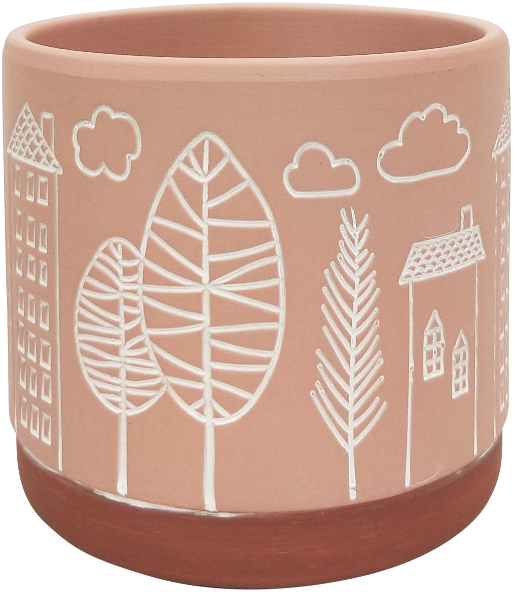 2x Urban Bree 14cm Ceramic Planter Flower Pot Medium - Pink