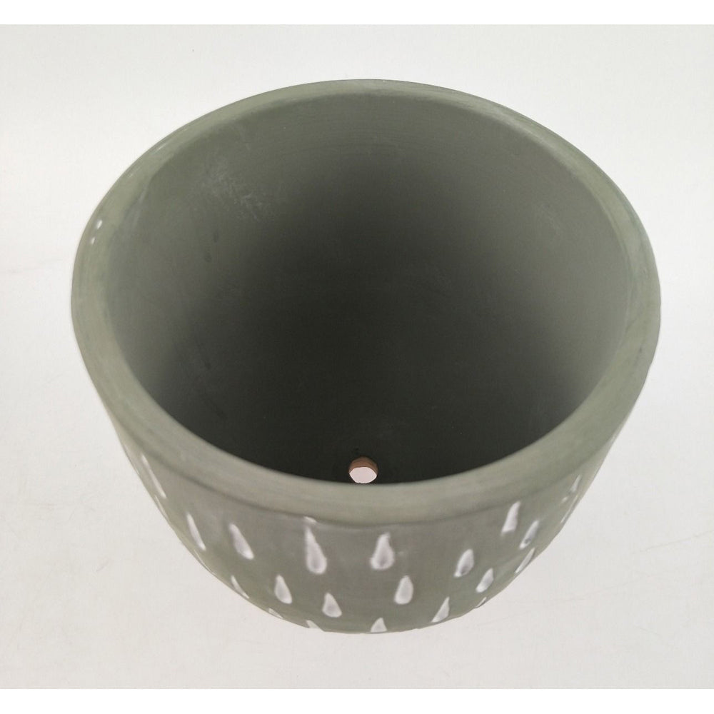 2x Urban Cassie 15.5cm Ceramic Planter Pot Medium w/ Legs - Green