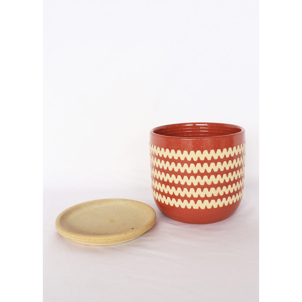2x Urban Onyx 15cm Ceramic Planter Pot w/ Saucer Medium - Berry/Sand