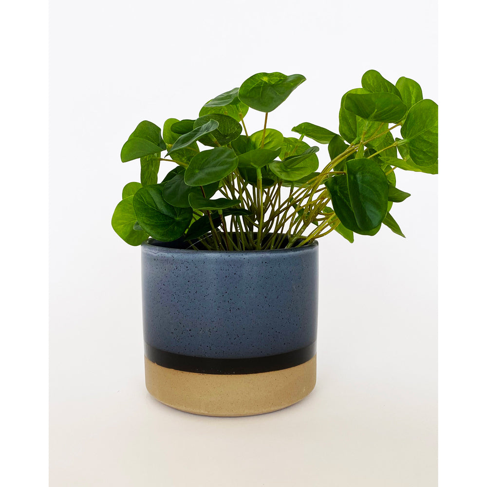 2x Urban Silas 13cm Ceramic Planter Pot Small - Denim