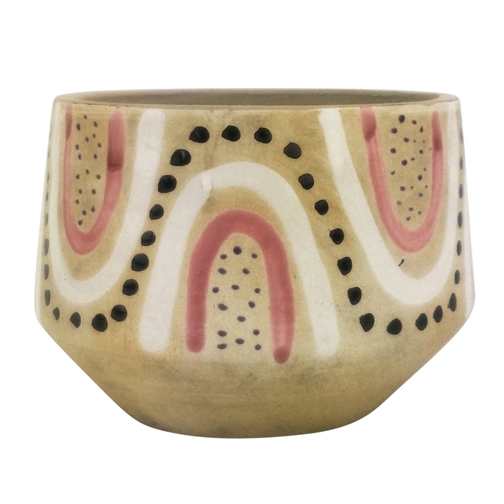 2x Urban Freya Tribal 14cm Ceramic Planter Pot - Medium