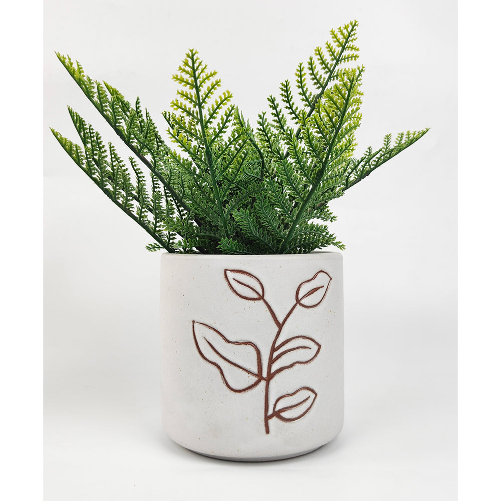 2x Urban Kian Plant 12.5cm Ceramic Planter Garden Pot Small - White