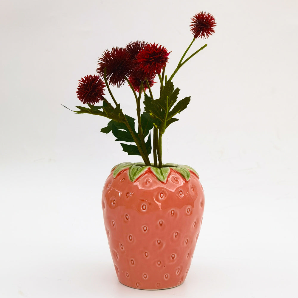 Urban Strawberry Vase Pink 13cm Decorative Home Decor