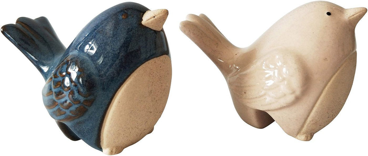 4x Urban 8cm Ceramic Bird Pot Hanger Figurine - Assorted