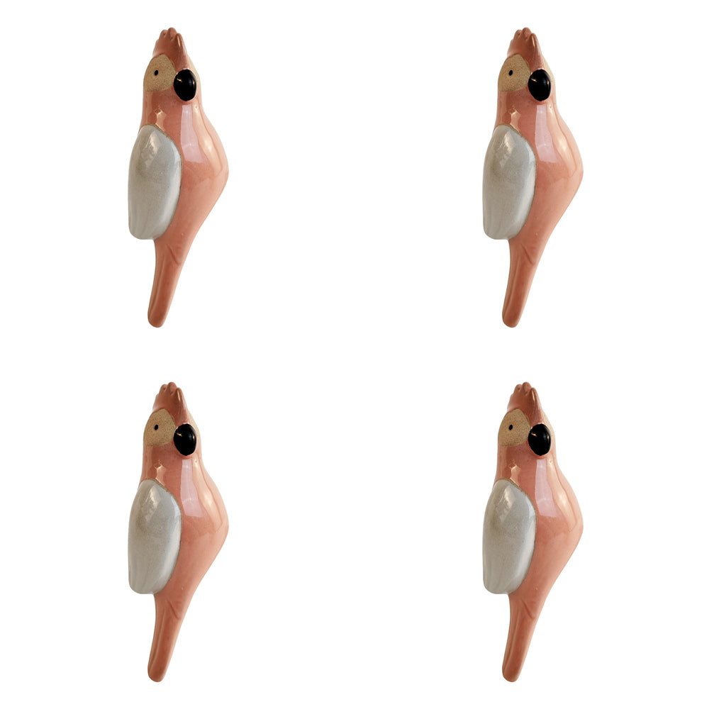 4x Urban 12.5cm Gala Plant Pot Hanger Garden Decor - Pink