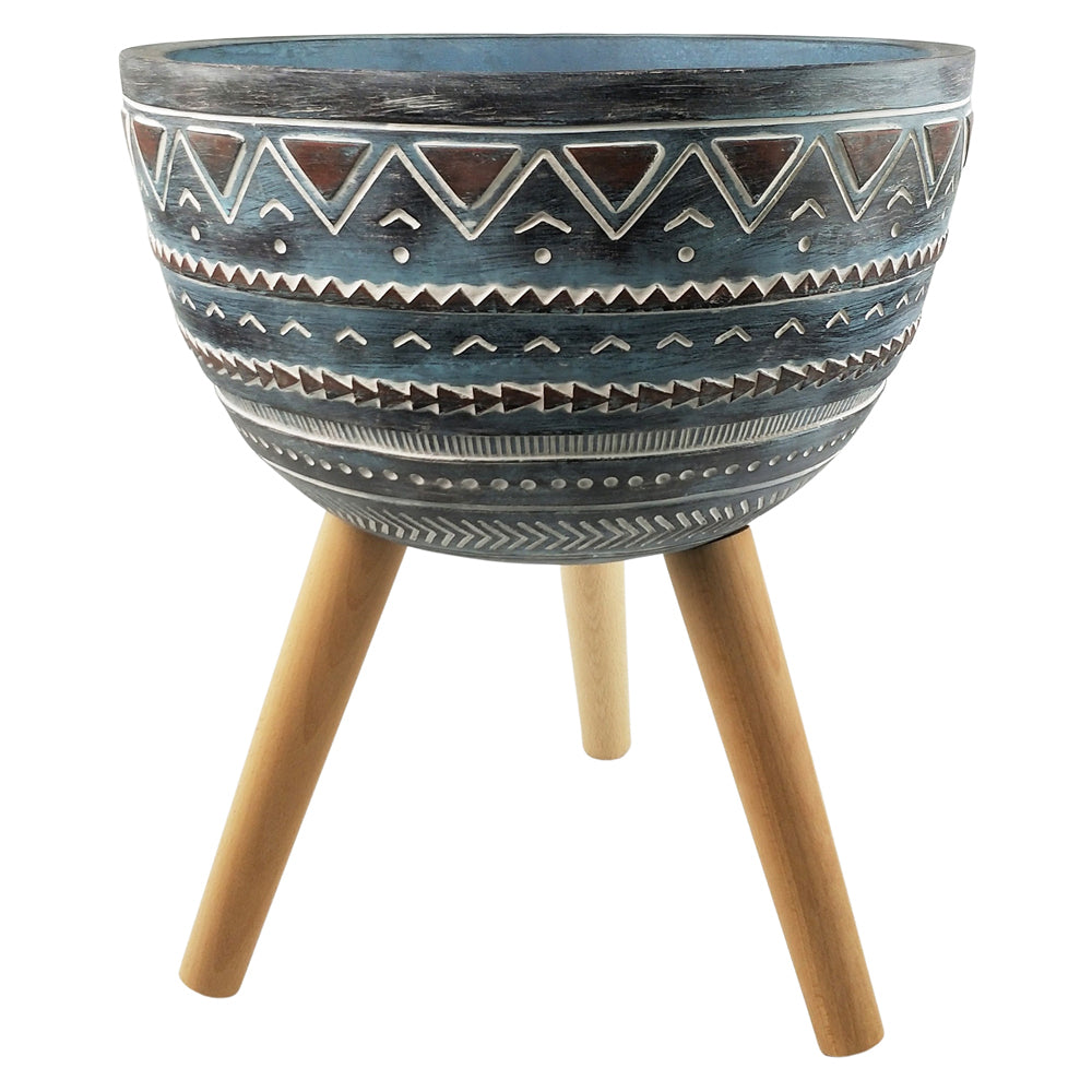 Urban Logan 55cm Planter w/ Legs Flower Pot Large - Grey