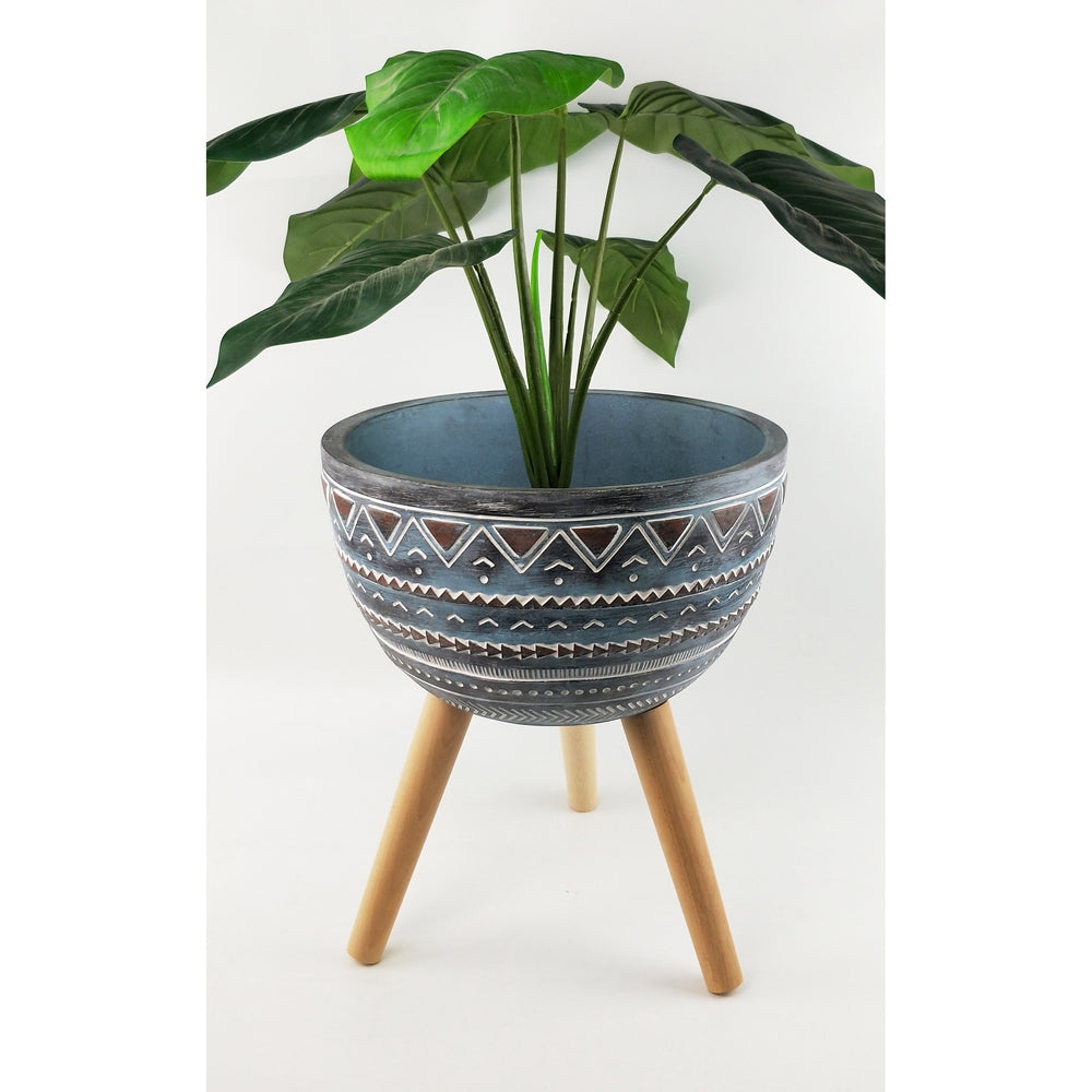 Urban Logan 55cm Planter w/ Legs Flower Pot Large - Grey