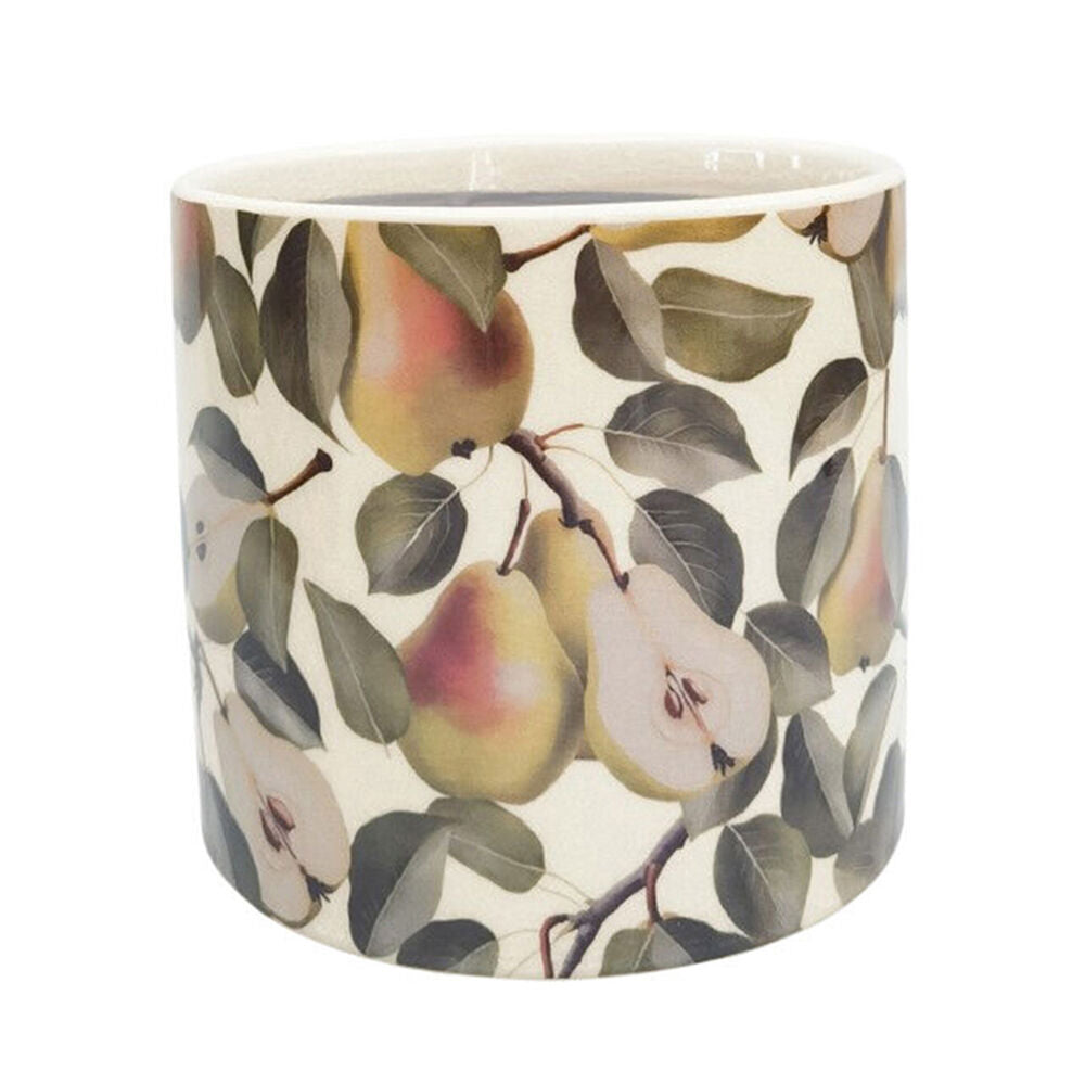 2PK Urban Pear Stoneware Outdoor Garden Planter Pot 14x13cm Green