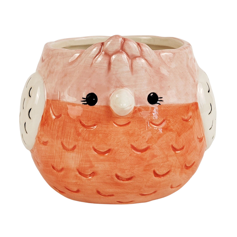 2x Urban 15cm Ceramic Galah Bird Planter Home/Garden Decor - Pink