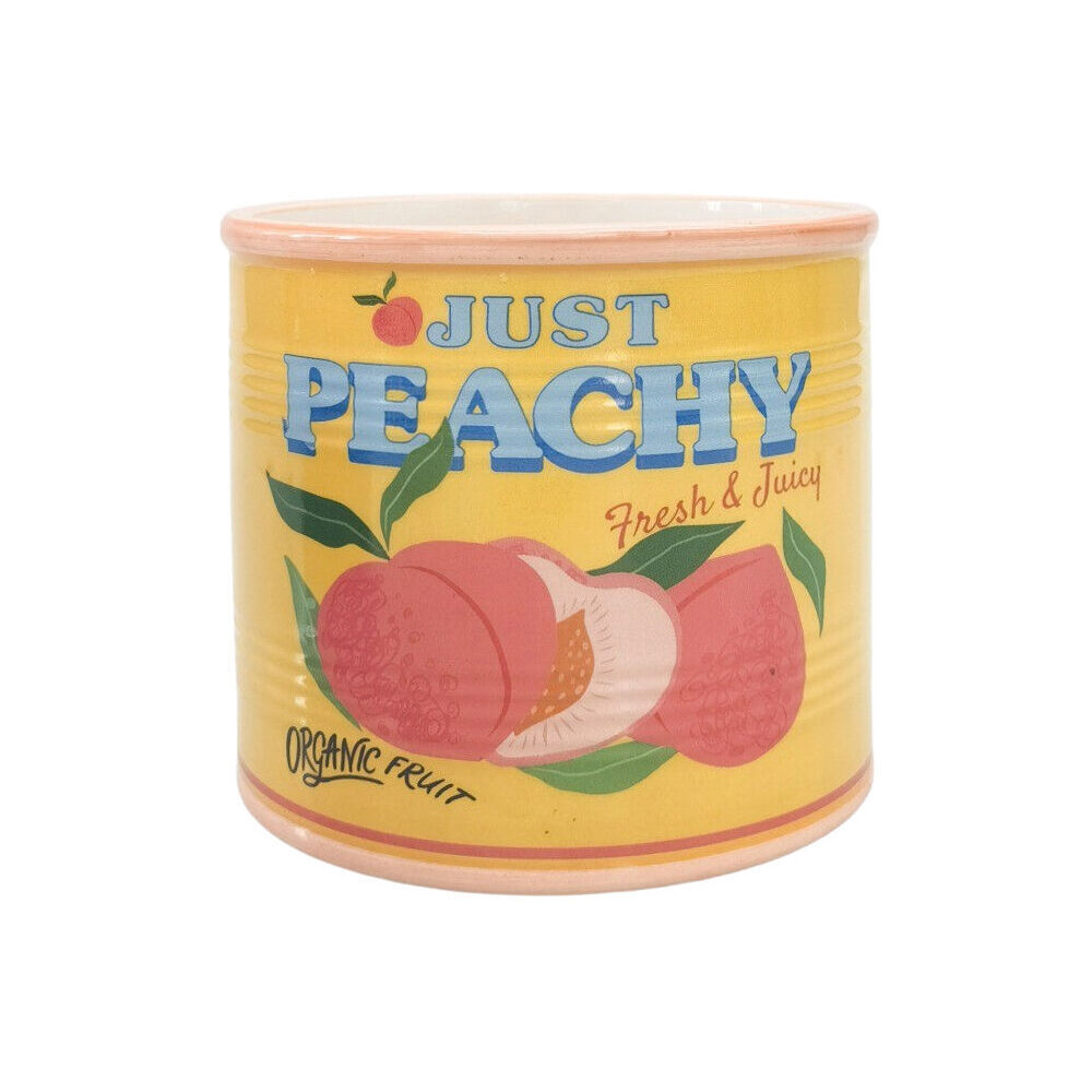 3PK Urban Ceramic Just Peachy Can Outdoor Planter Pot 12x14cm Yellow