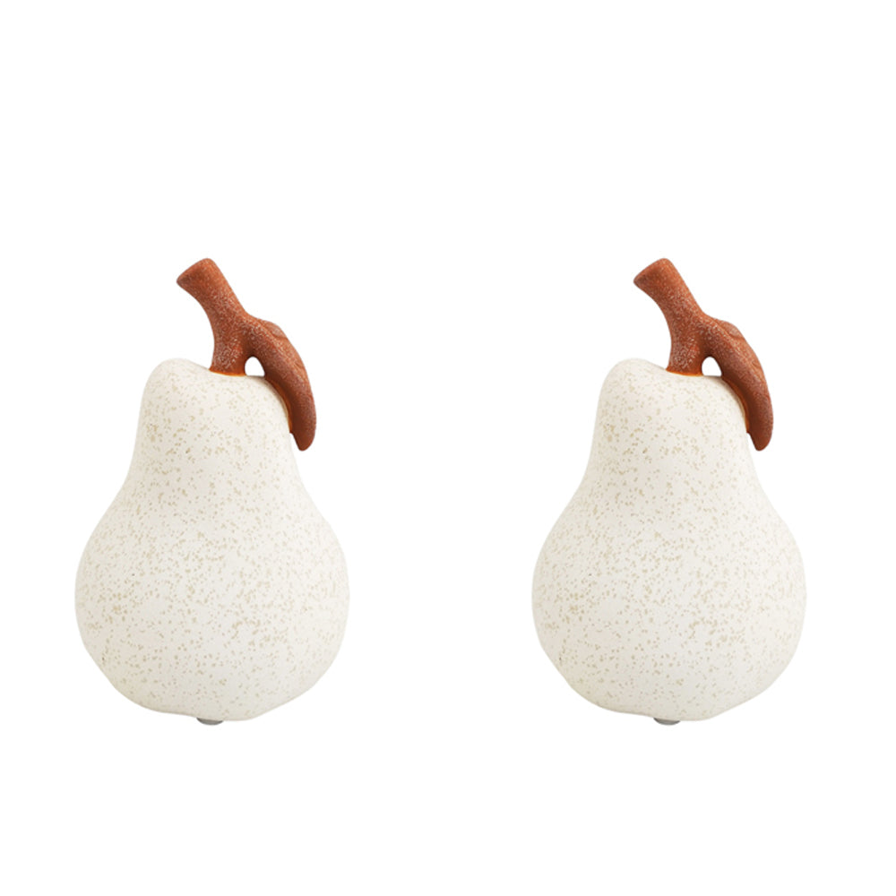 2x Urban 16cm Jenna Pear Ornament Home Decor - Terracotta/Sand