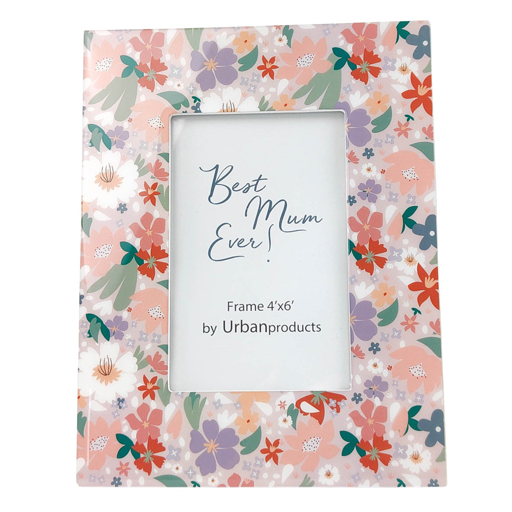 2x Urban Best Mum Ever 4x6" Photo Frame w/ Stand Home Decor