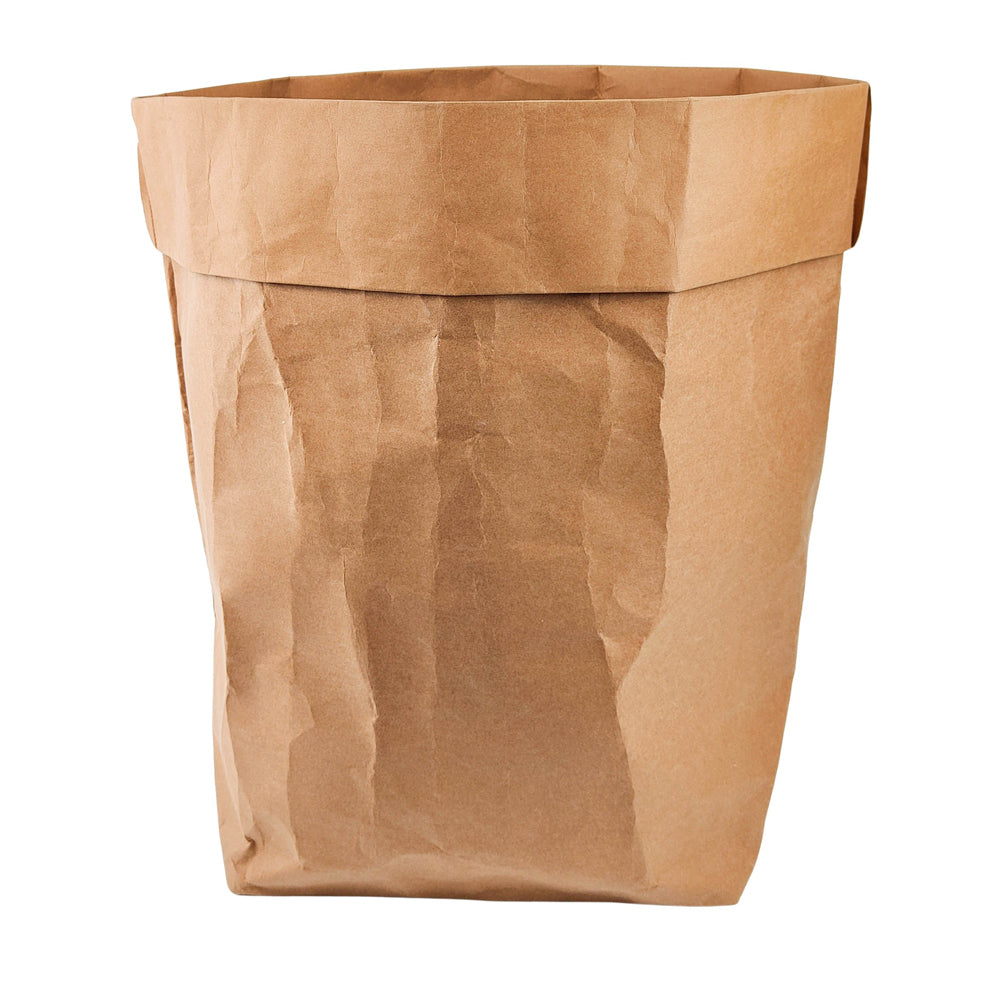 2x Urban Carta 55cm Paper Bag Planter Pot Large - Brown