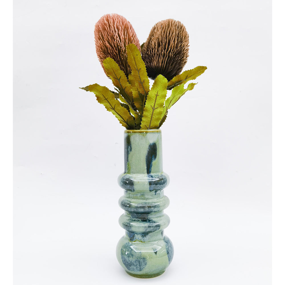 Urban Bronte Vase Green 25cm Decorative Home Decor