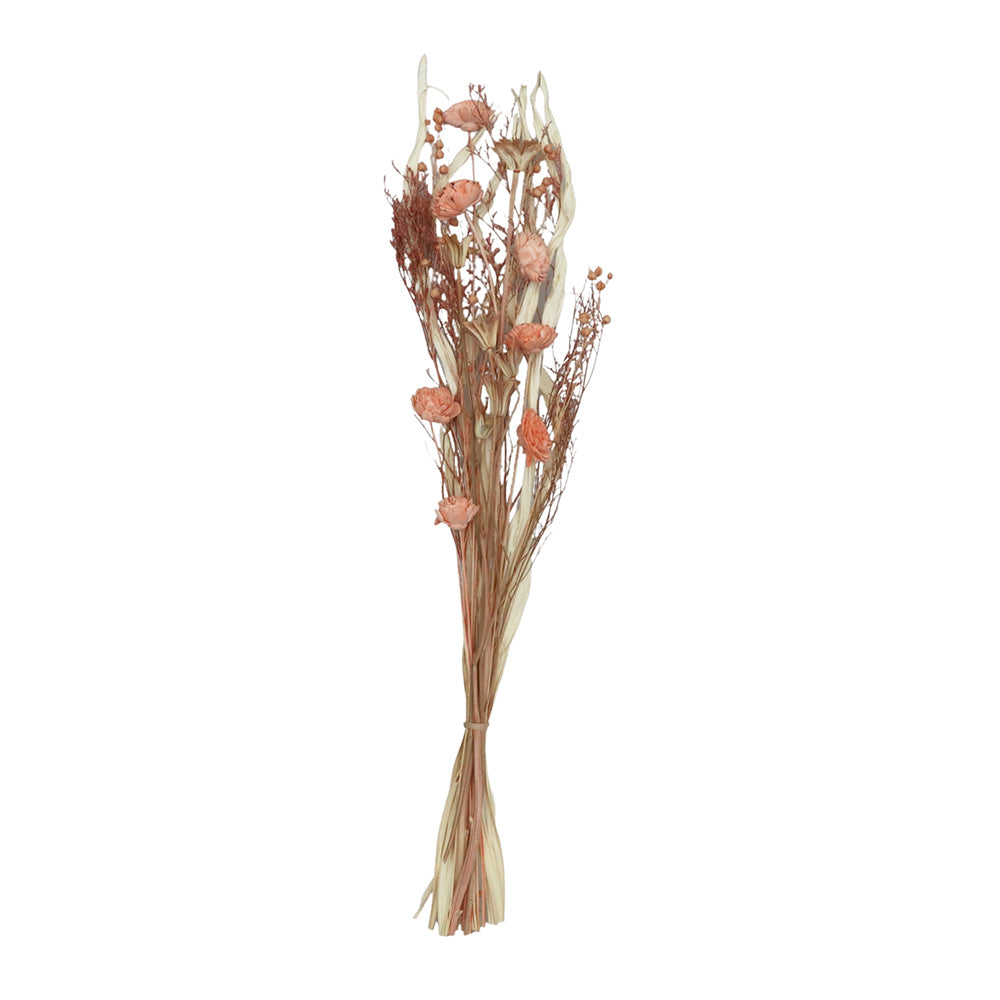 2x Urban 60cm Dried Foliage Floral Bouquet Home Display - Peach