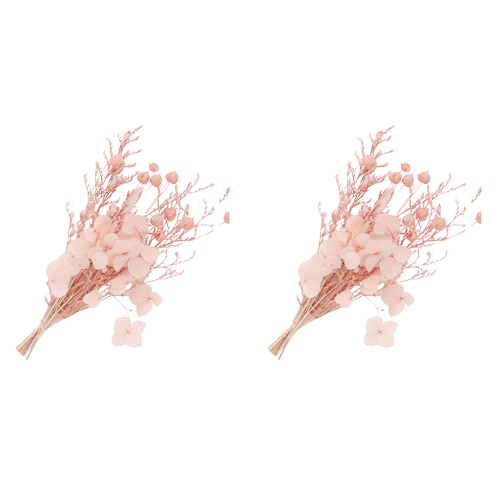 2PK Urban 15cm Dried Floral Love You Card Greeting - Pink