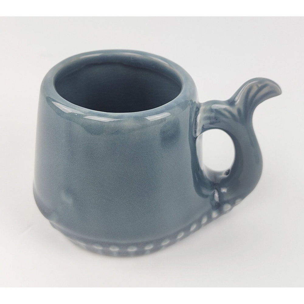 2x Urban Whale Mini 9cm Ceramic Planter Plant Home/Garden Pot - Navy