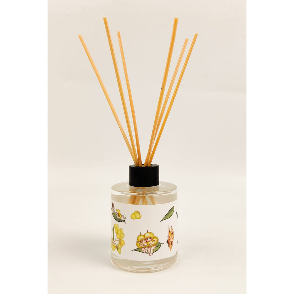 Urban Australian Botanicals May Gibbs 140ml Reed Diffuser - Green/Yellow