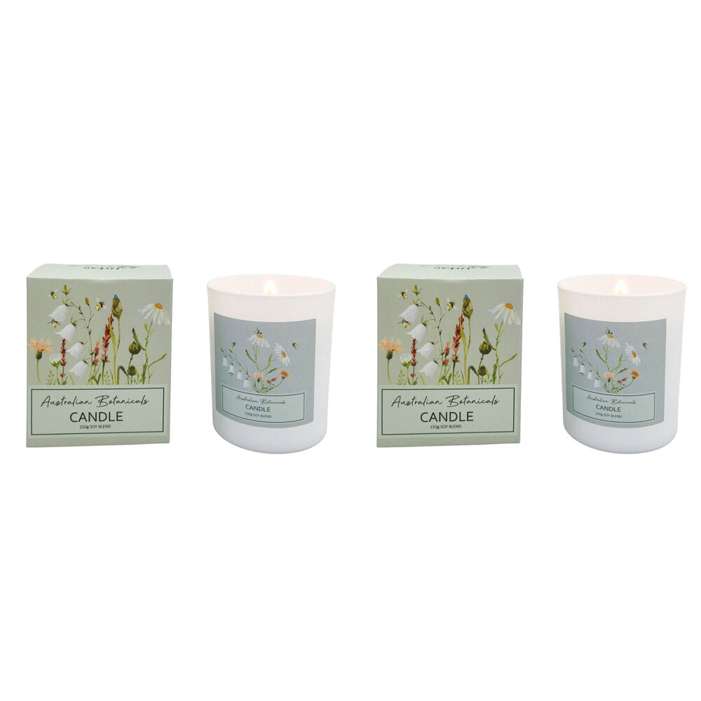 2PK Urban Australian Botanicals Bee Meadow Soy Blend One-Wick Candle 150g