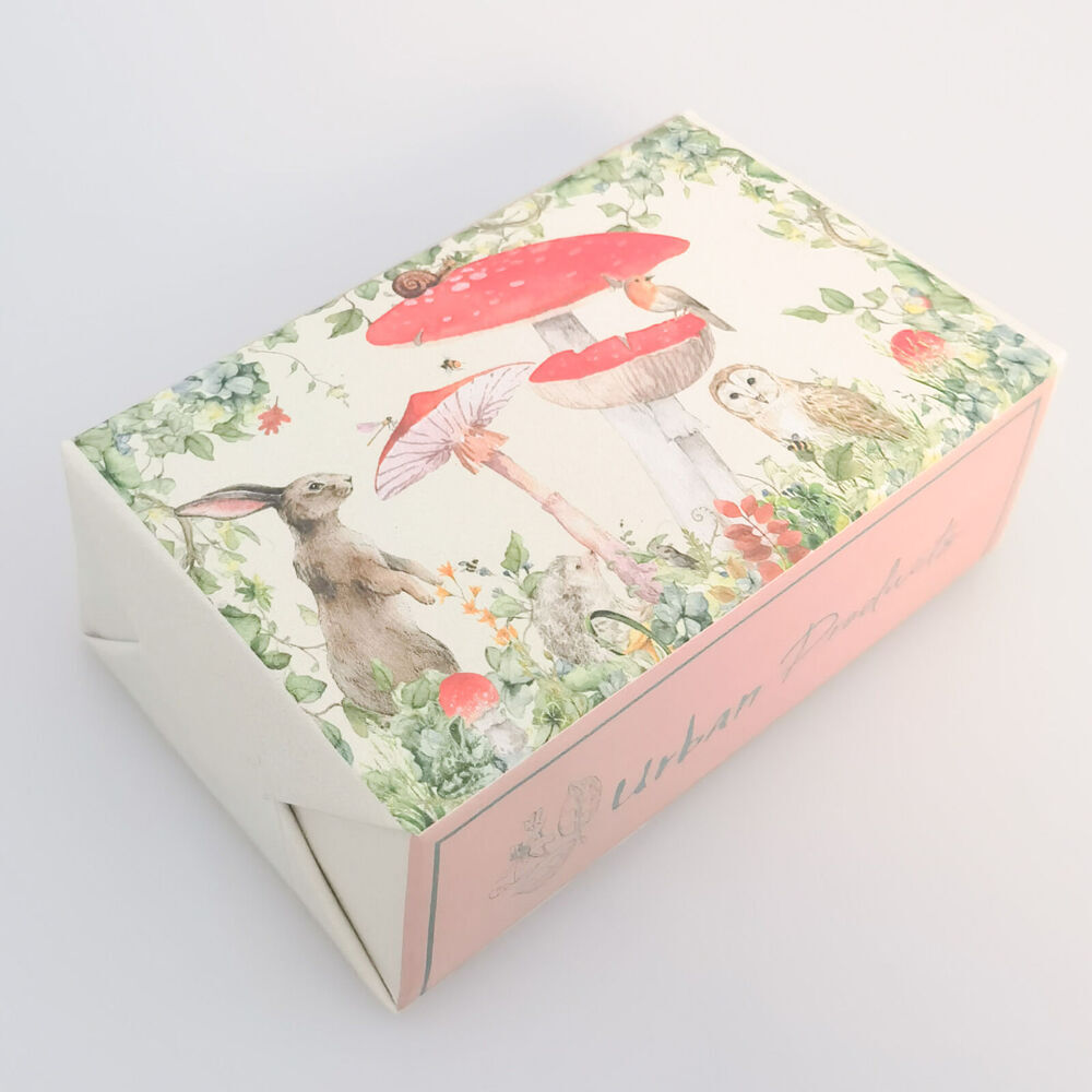 6PK Urban Australian Botanicals Body Care Enchanted Garden Soap 150g Natural/Red