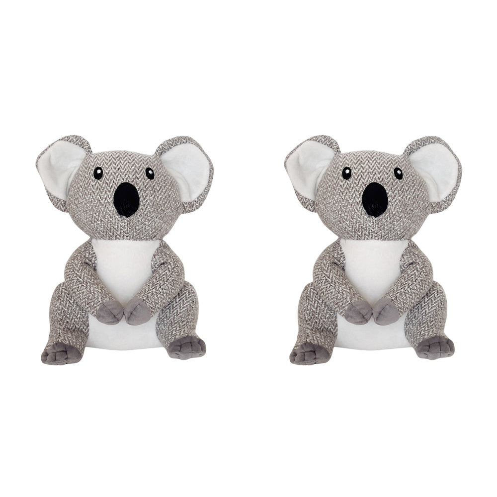 2PK Urban Koala Door Stopper Grey 26cm Decorative Home Decor