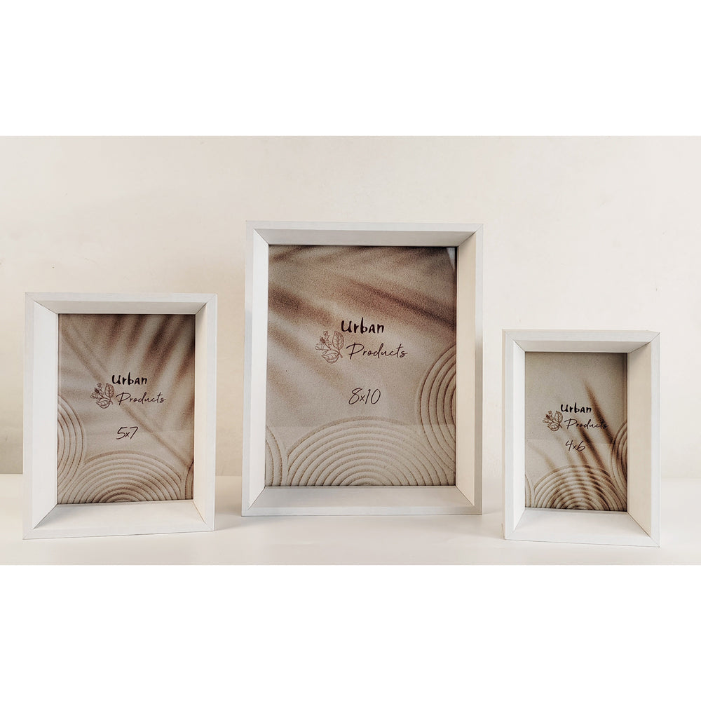 2x Urban Kolby Wooden 8x10" Photo Frame Picture Display Home Decor - White