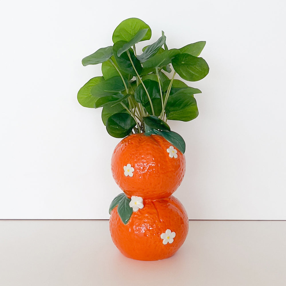 Urban Tuscan Oranges Vase Orange 16cm Decorative Kitchen/Lounge Decor