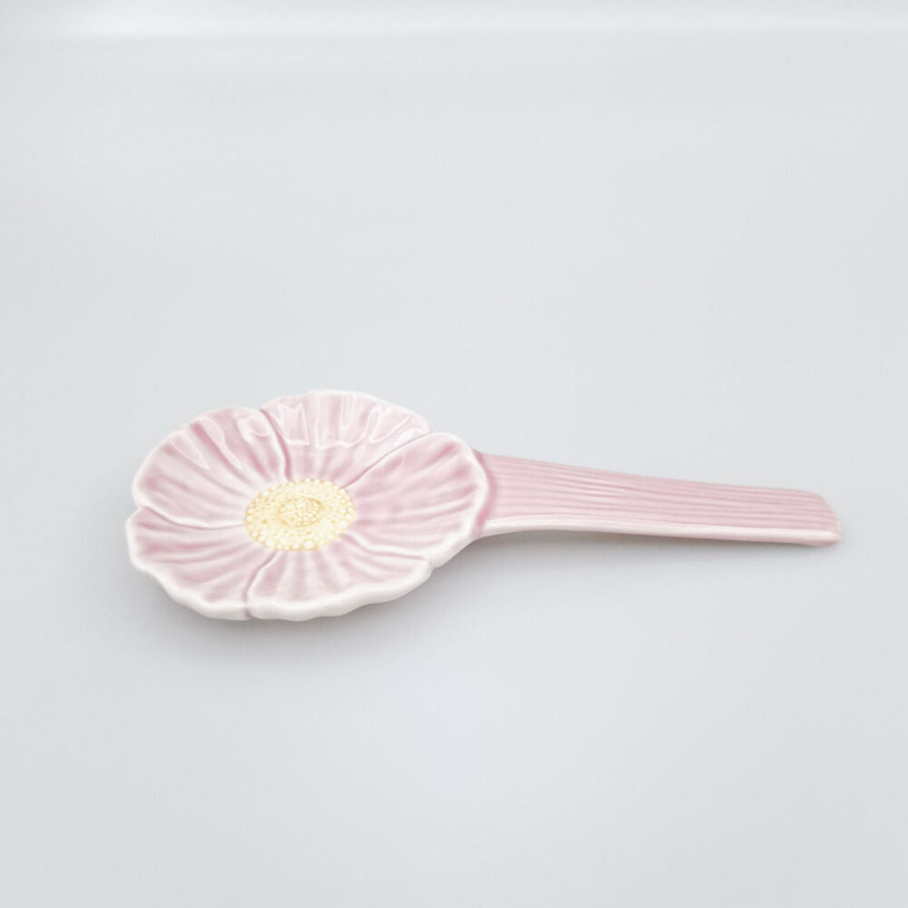 3PK Urban Ceramic Flower Spoon Rest Utensil Holder 22x10cm Pink/Yellow