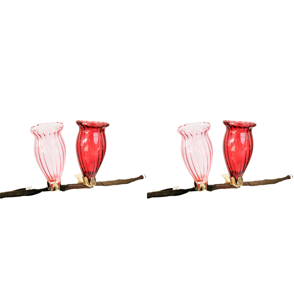 2x 2pc Urban Products Kinkora Flower Clip Vases Light