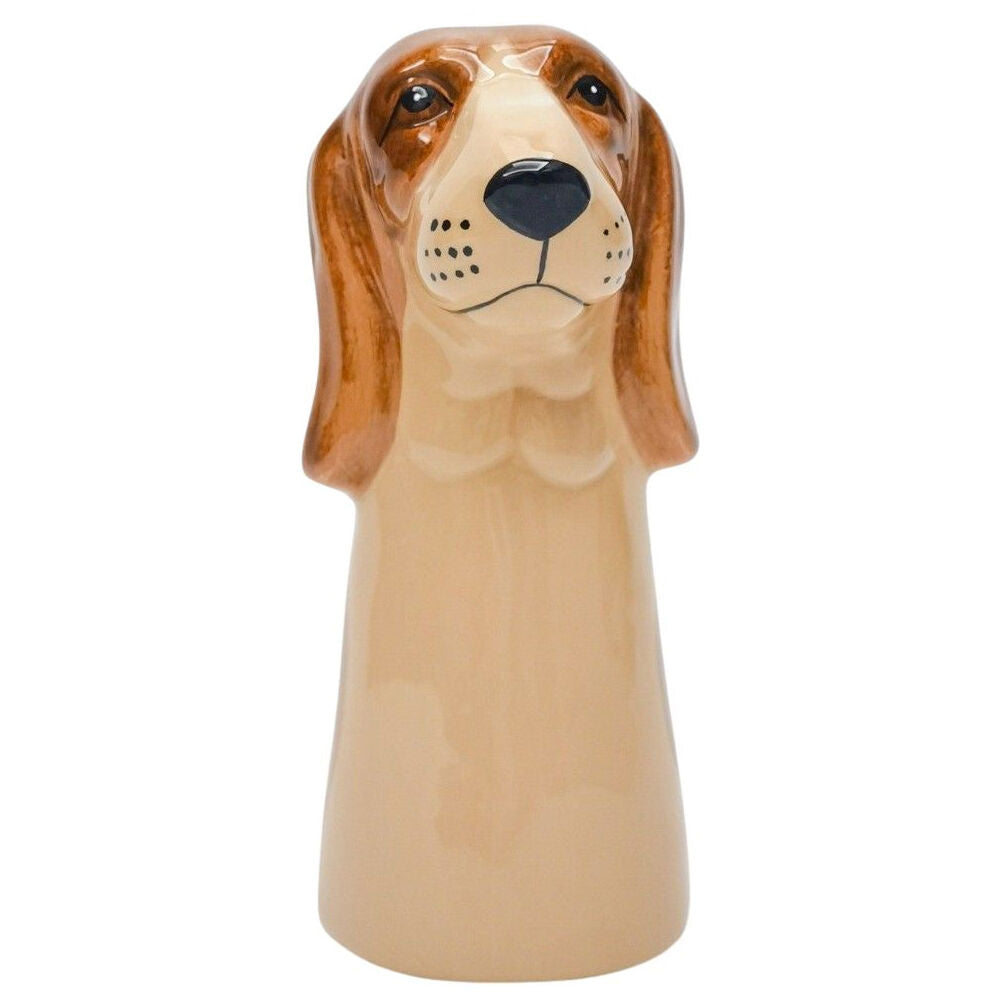 2PK Urban Georgie Dog Vase Ceramic 19x10cm Brown/White