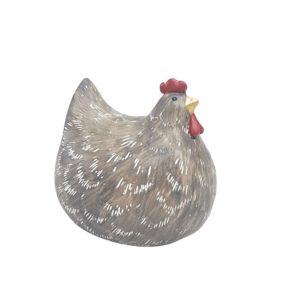 Urban Chicken Resin Decorative Ornament Statue Small 9cm Brown