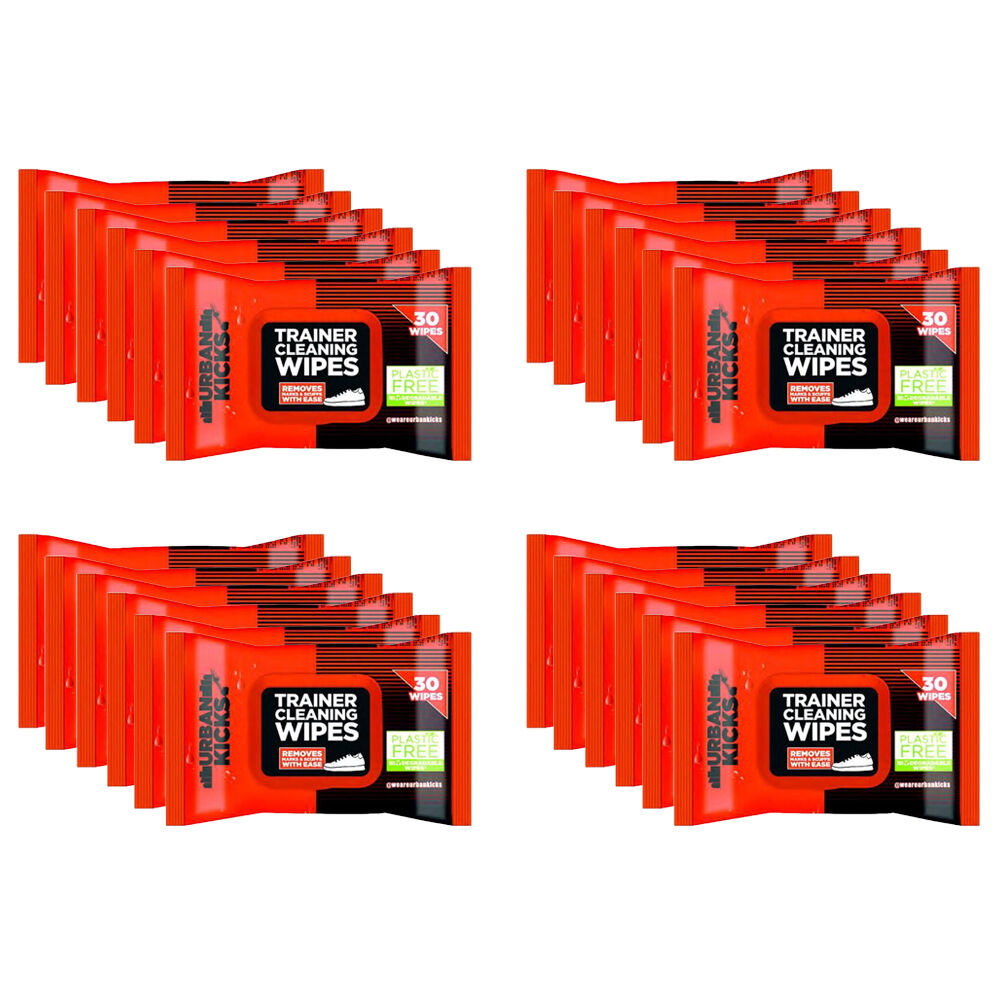 24x 30pc Urban Kicks Trainer Cleaning Wipes Marks & Scuff Remover Shoe Cleaner