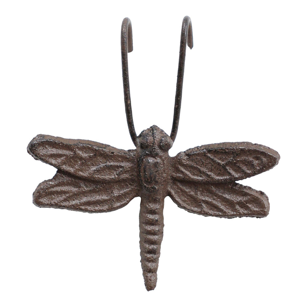 4PK LVD Rustic 8.5cm Pot Hanger Dragonfly Ornament Decor - Brown