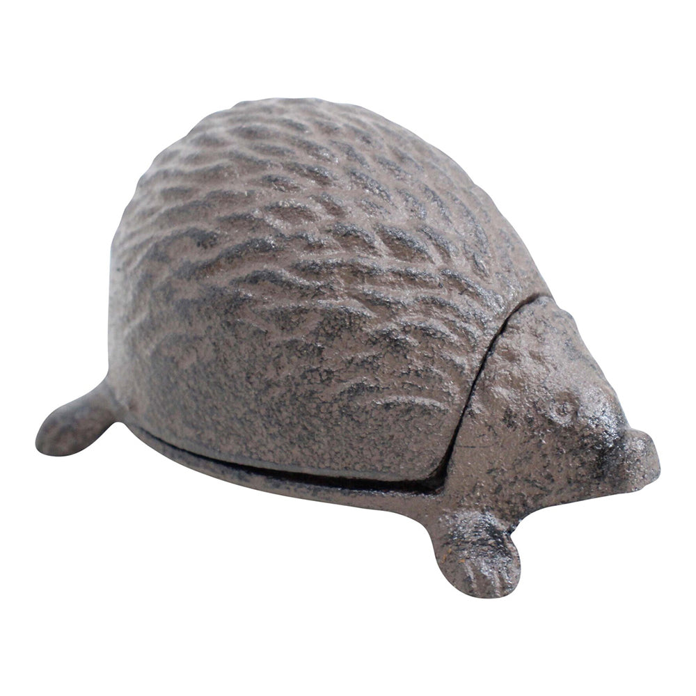 2PK LVD Cast Iron 10cm Keyhide Echidna Storage Trinket - Grey