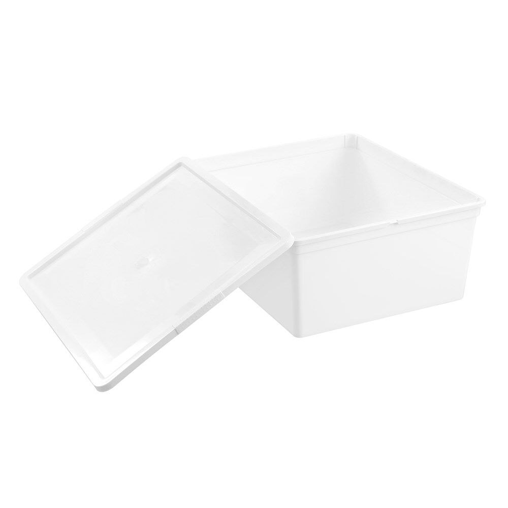 6PK Boxsweden Essentials Stackable Organiser Tub 20L 39.5x34x16.5cm Assorted